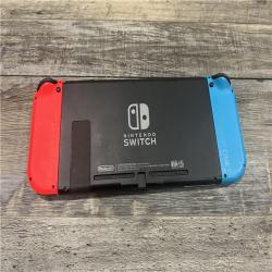 AS-IS Nintendo Switch with Neon Blue and Neon Red Joy-Con