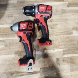 HOUSTON LOCATION - AS-IS (APPEARS LIKE NEW) Milwaukee 18V Lithium-Ion Cordless Drill Driver/Impact Driver Combo Kit