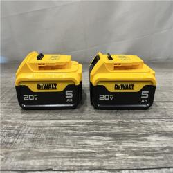 AS-IS DEWALT 20V MAX Lithium-Ion 5.0Ah Battery (2-Pack)