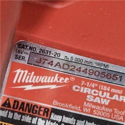 AS-IS Milwaukee 7-1/4 18V Brushless Circular Saw 2631-20 (Bare Tool)