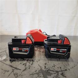 AS-IS- Milwaukee 18-Volt Lithium-Ion XC Starter Kit with Two 5.0Ah Batteries and Charger