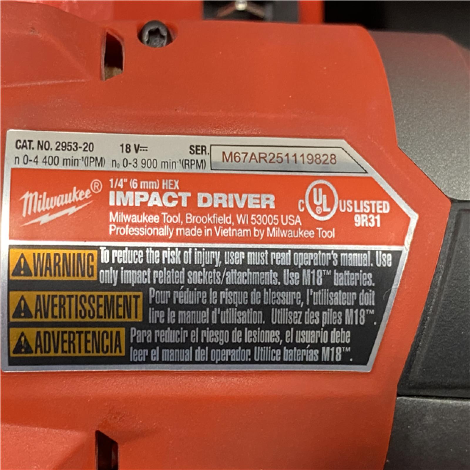 AS-IS Milwaukee FUEL 18V Lithium-Ion Brushless Cordless Hammer Drill and Impact Driver Combo Kit (2-Tool) with 2 Batteries