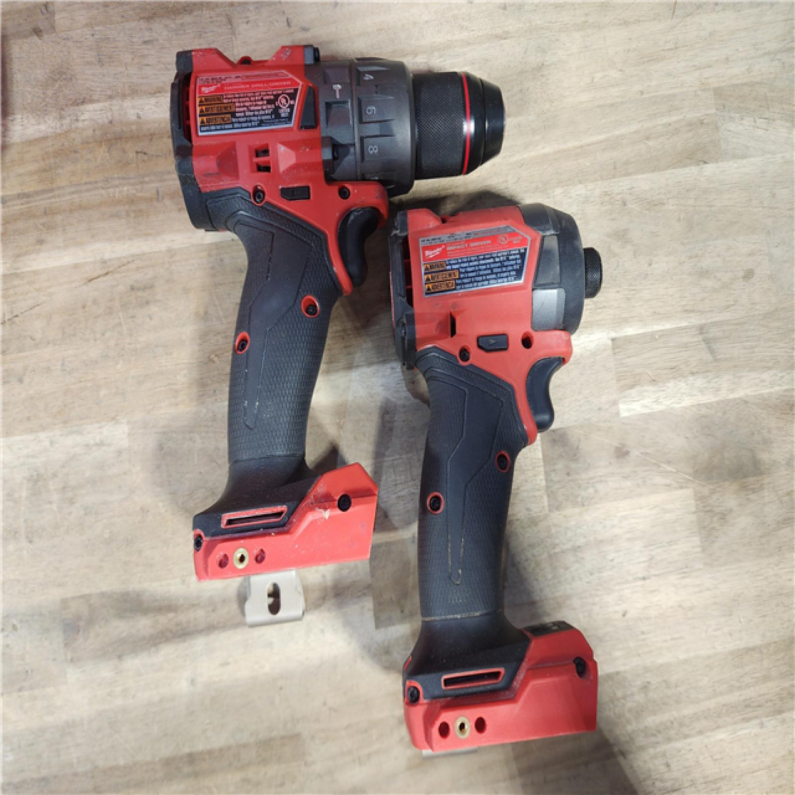 HOUSTON LOCATION - AS-IS MILWAUKEE FUEL 18V Lithium-Ion Brushless Cordless Hammer Drill and Impact Driver Combo Kit (2-Tool) with 2 Batteries