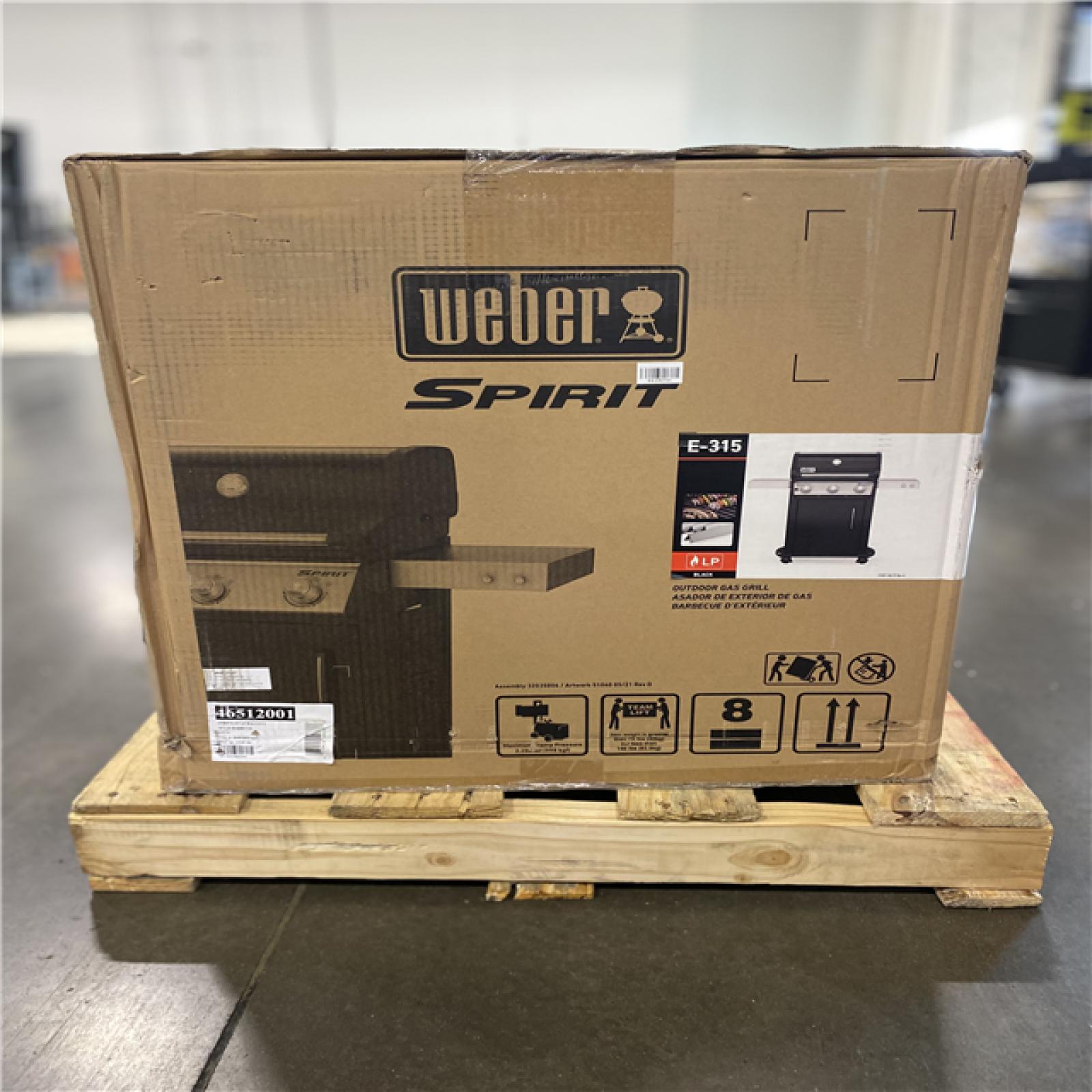 NEW! - Weber Spirit E-315 3-Burner Natural Gas Grill in Black