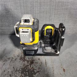 HOUSTON LOCATION - AS-IS DEWALT DCLE34030GB 20V MAX XR Lithium-Ion Cordless 3 X 360 Green Beam Line Laser (Tool Only)