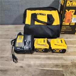 HOUSTON LOCATION - AS-IS DEWALT 20V MAX XR Hammer Drill and ATOMIC Impact Driver 2 Tool Cordless Combo Kit with (2) 4.0Ah Batteries, Charger, and Bag