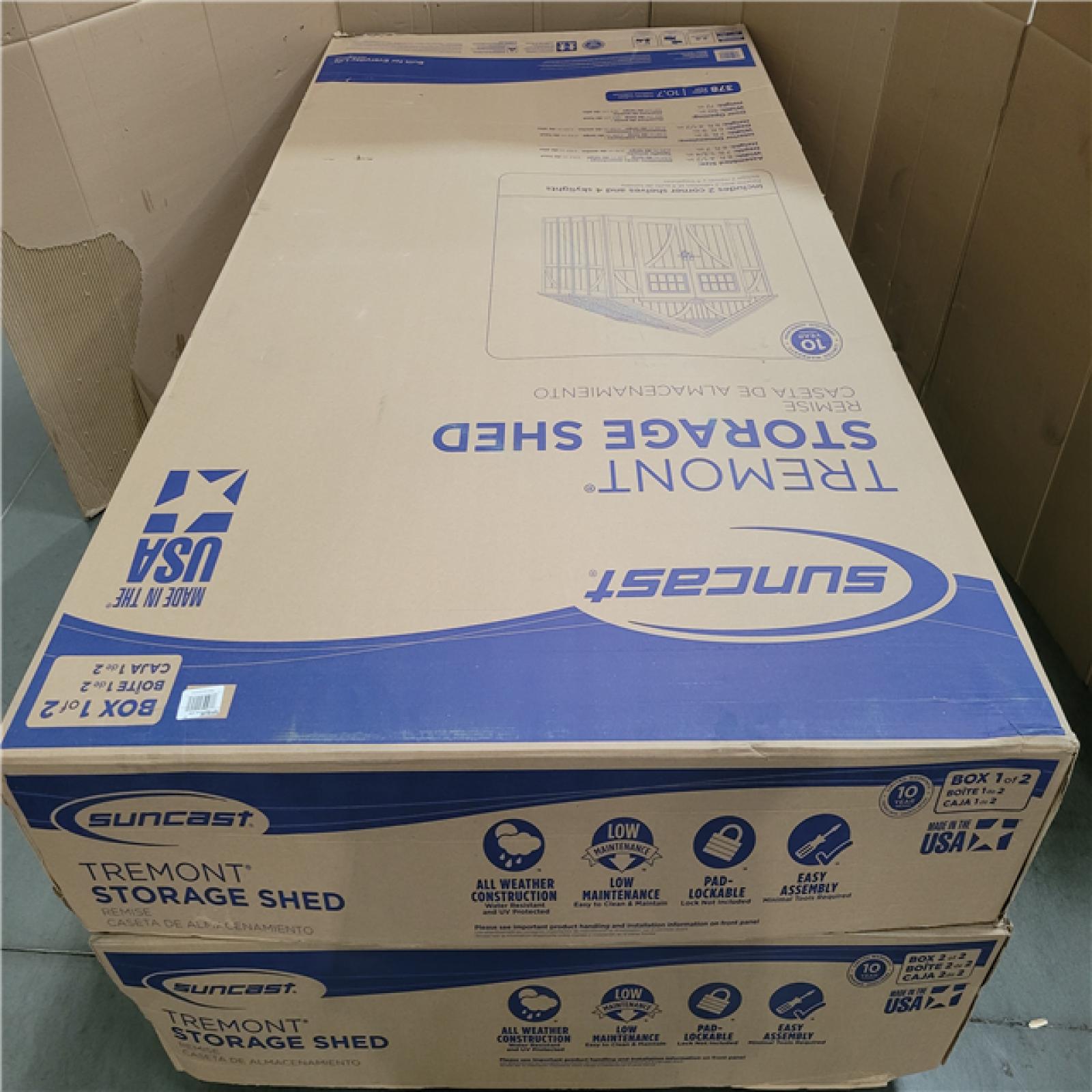 California NEW Fremont Storage Shed Includes Box 1 & 2