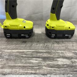 AS-IS RYOBI ONE+ 18V Cordless 2-Tool Combo Kit