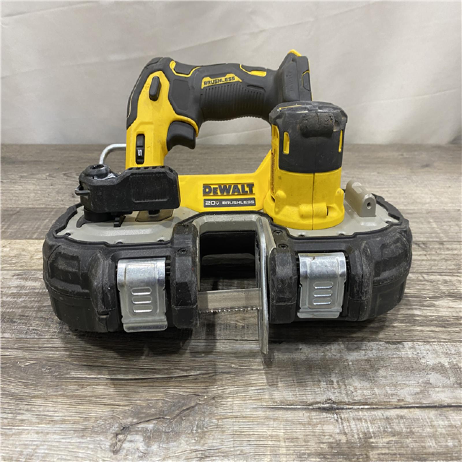 AS-IS DEWALT ATOMIC 20V MAX Cordless Brushless Compact 1-3/4 in. Bandsaw (Tool Only)