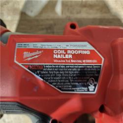 HOUSTON LOCATION - AS - IS Milwaukee FUEL 18-Volt Lithium-Ion Brushless Cordless Coil Roofing Nailer (Tool Only)