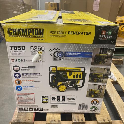 Dallas Location - As-Is Champion 201463 7850W Dual Fuel Generator