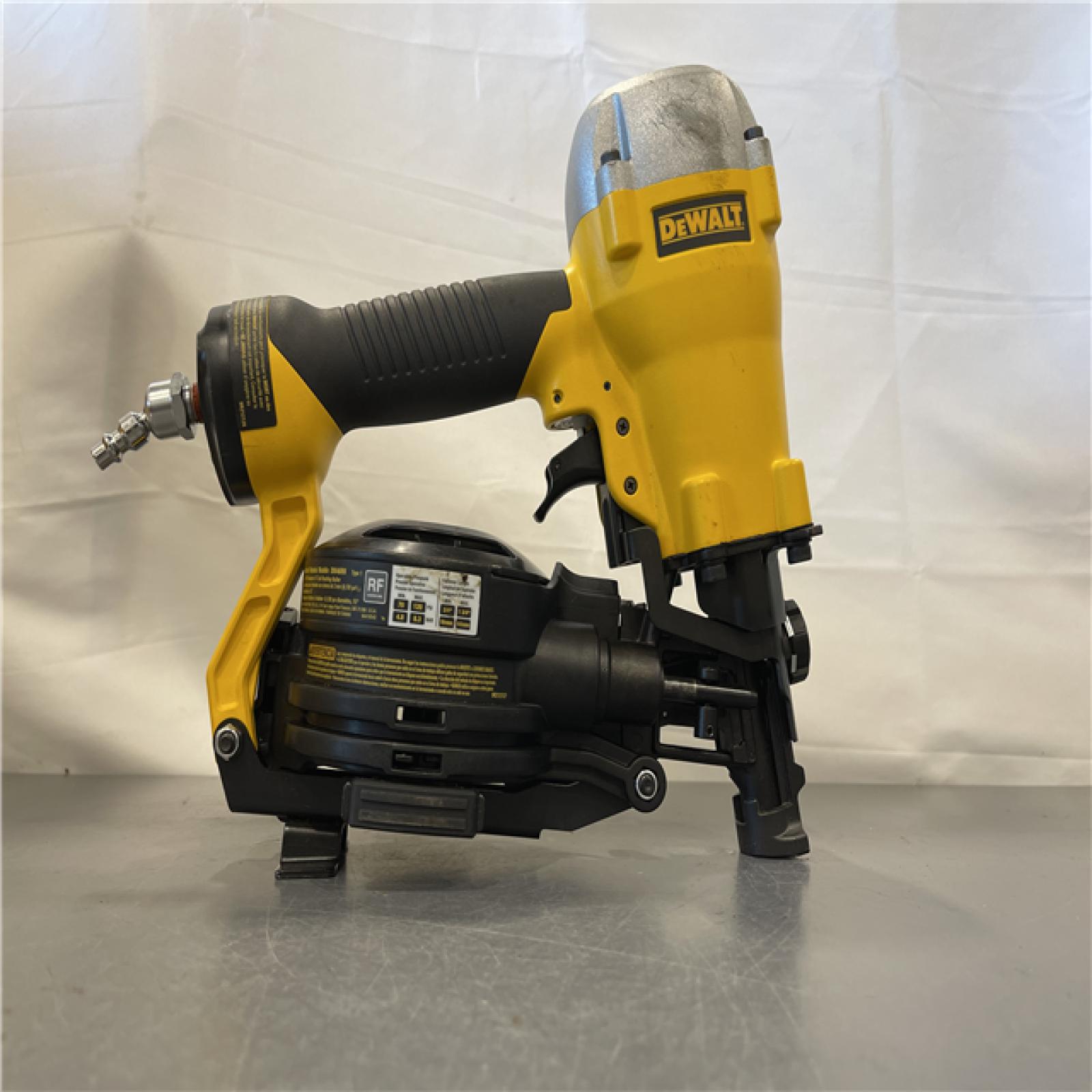 AS-IS - DeWalt 1-3/4 in. 15 Degree Pneumatic Coil Roofing Nailer