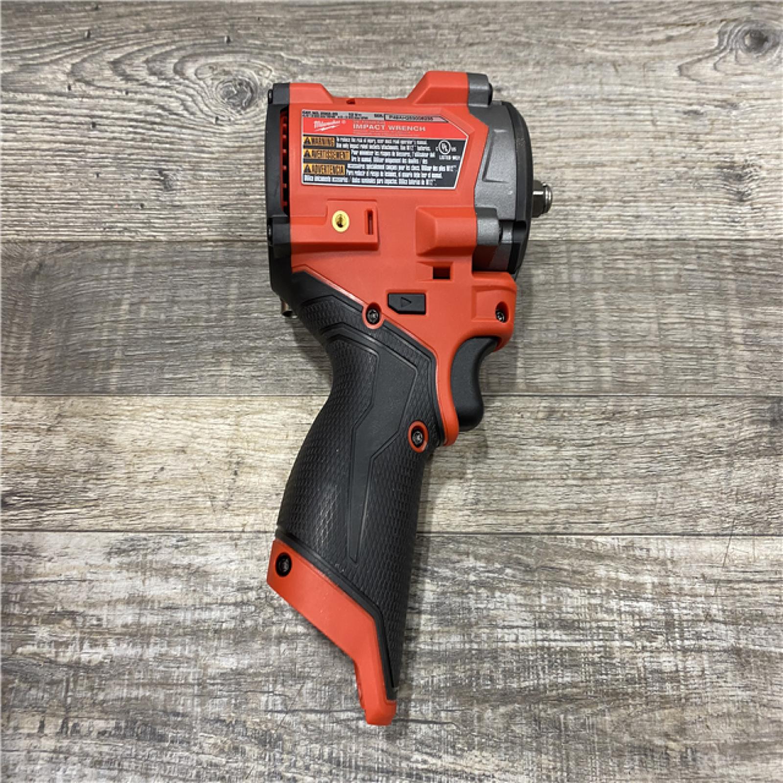 AS-IS Milwaukee FUEL 12V Li-Ion Brushless Cordless Stubby 3/8 in. Impact Wrench Kit