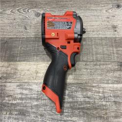 AS-IS Milwaukee FUEL 12V Li-Ion Brushless Cordless Stubby 3/8 in. Impact Wrench Kit
