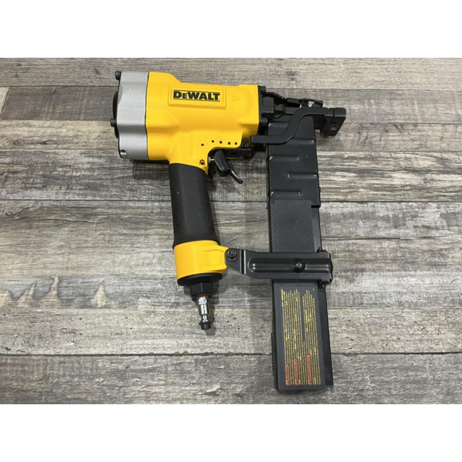 AS-IS DEWALT Corded Pneumatic 16-Gauge 1 in. Crown Lathing Stapler