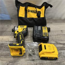 AS-IS DEWALT Atomic 20V Max Lithium-Ion Brushless Cordless Compact 1/4 in. Impact Driver Kit