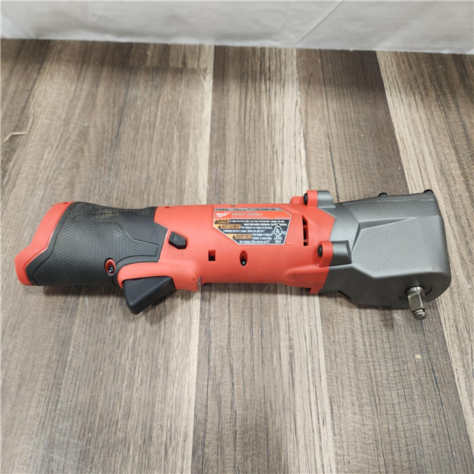 AS-IS- Milwaukee M12 FUEL 12V Lithium-Ion Brushless Cordless 3/8 in. Right Angle Impact Wrench (Tool-Only)