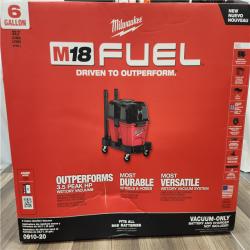 NEW- Milwaukee M18 FUEL Brushless Cordless 6 Gallon Wet/Dry Vacuum (Tool Only)