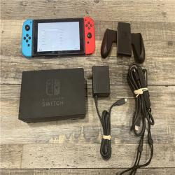AS-IS Nintendo Switch with Neon Blue and Neon Red Joy-Con