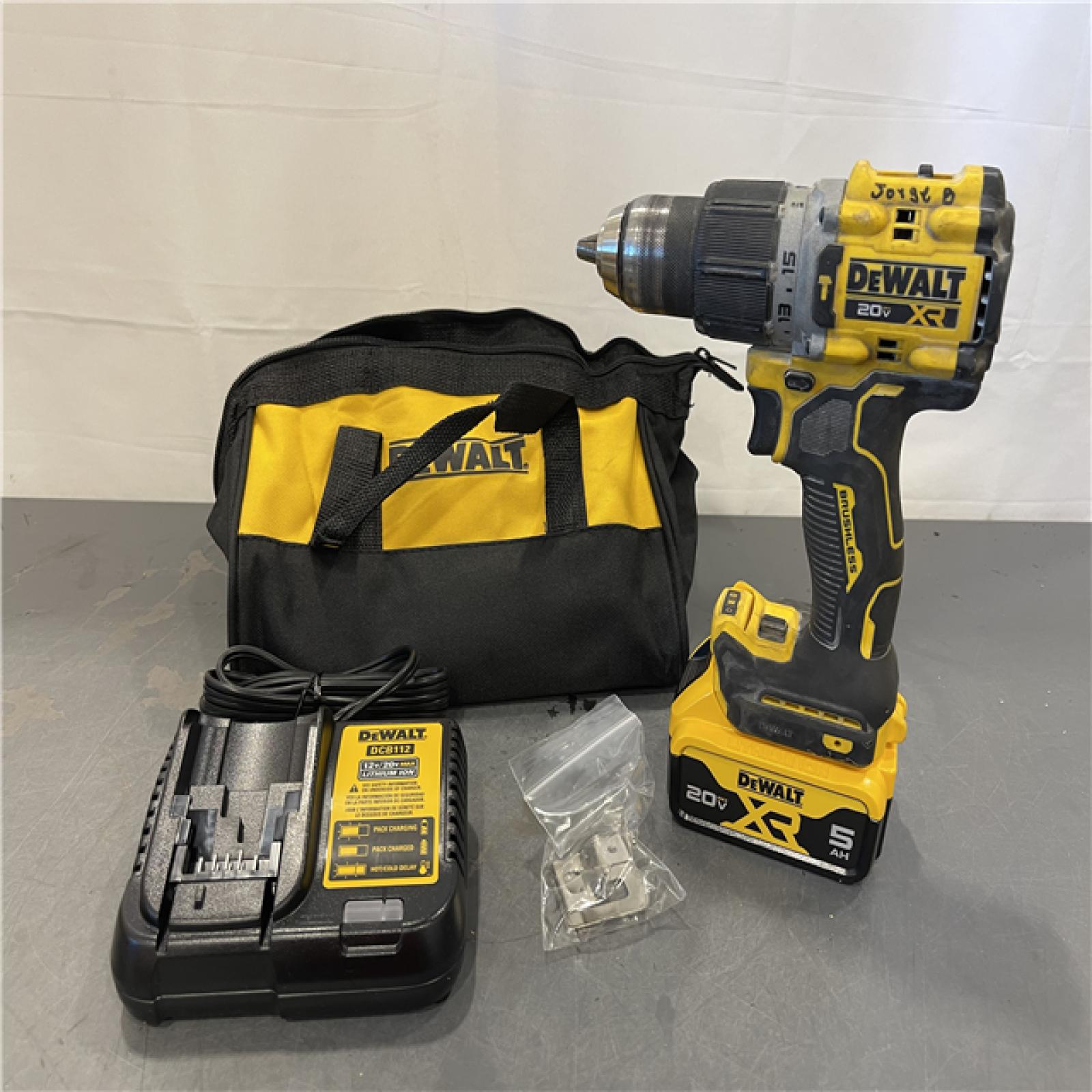 AS-IS - DeWalt 20V Lithium-Ion Compact Cordless 1/2 in. Hammer Drill Kit