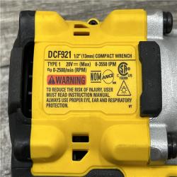 AS-IS DEWALT ATOMIC 20V MAX Cordless Brushless 1/2 in. Variable Speed Impact Wrench (Tool Only)