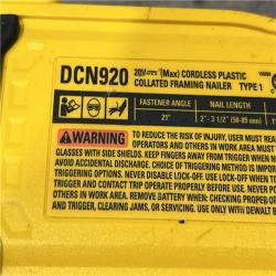 AS-IS DEWALT 20-Volt 21° Cordless Framing Nailer (Tool-Only)