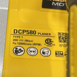 AS-IS DEWALT 20V MAX XR Cordless Brushless 3-1/4 in. Planer (Tool Only)