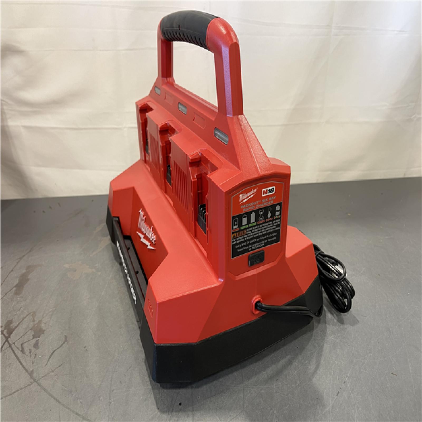 AS-IS - Milwaukee M18 Packout Six Bay Rapid Charger