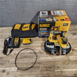 HOUSTON LOCATION - AS-IS (APPEARS LIKE NEW) DeWalt 20V MAX ATOMIC Cordless Brushless Compact Band Saw Kit (Battery & Charger)