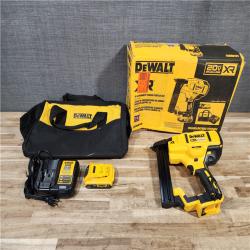 HOUSTON LOCATION - AS-IS DEWALT 20V MAX XR Lithium-Ion Cordless 18-Gauge Narrow Crown Stapler Kit