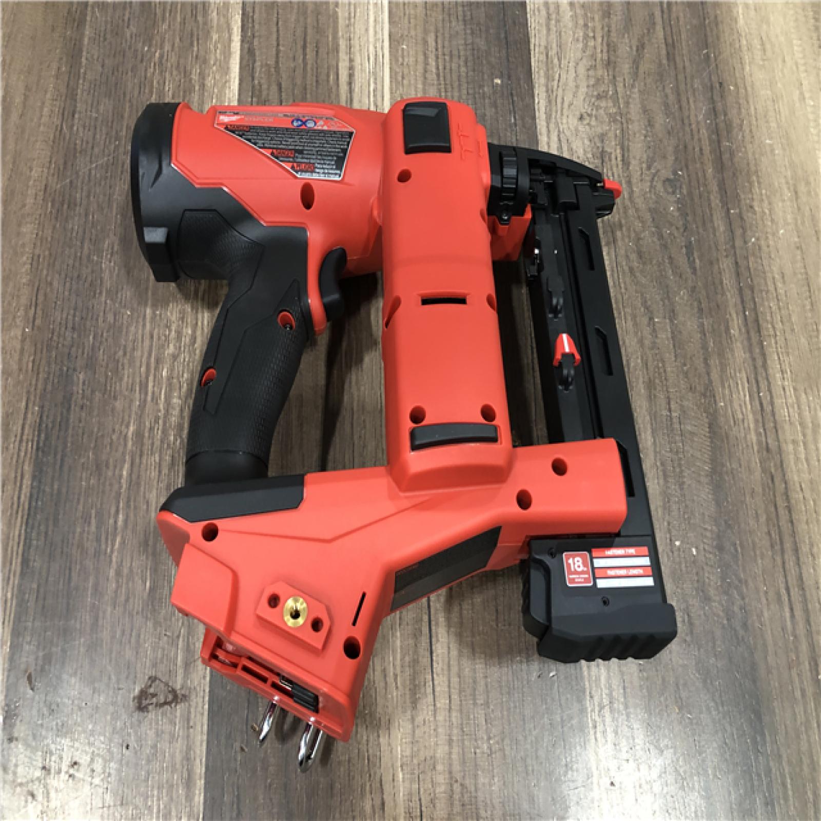 AS-IS Milwaukee  FUEL 18-Volt Lithium-Ion Brushless Cordless 18-Gauge 1/4 in. Narrow Crown Stapler (Tool-Only)