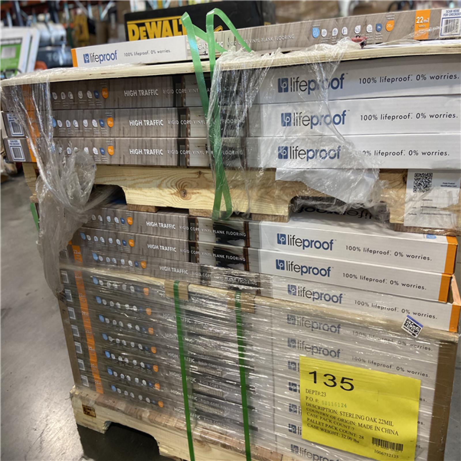 DALLAS LOCATION - Lifeproof Sterling Oak 22 MIL x 8.7 in. W x 48 in. L Click Lock Waterproof Luxury Vinyl Plank Flooring (20.1 sqft/case) 54 CASES