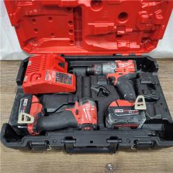 AS-IS Milwaukee M18 FUEL 18V Lithium-Ion Brushless Cordless Hammer Drill and Impact Driver Combo Kit (2-Tool) with 2 Batteries