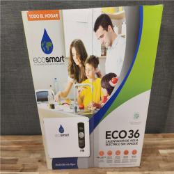 HOUSTON LOCATION - AS-IS (NEW) ECO36 TANKLESS ELECTRIC WATER HEATER