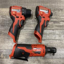 AS-IS Milwaukee 12-Volt Lithium-Ion Brushless Cordless Subcompact Drill &Impact Driver Combo Kit