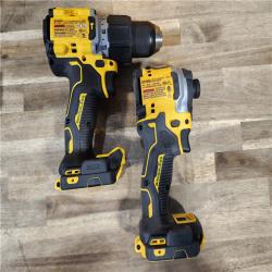HOUSTON LOCATION - AS-IS DEWALT 20V MAX XR Hammer Drill and ATOMIC Impact Driver 2 Tool Cordless Combo Kit with (2) 4.0Ah Batteries, Charger, and Bag