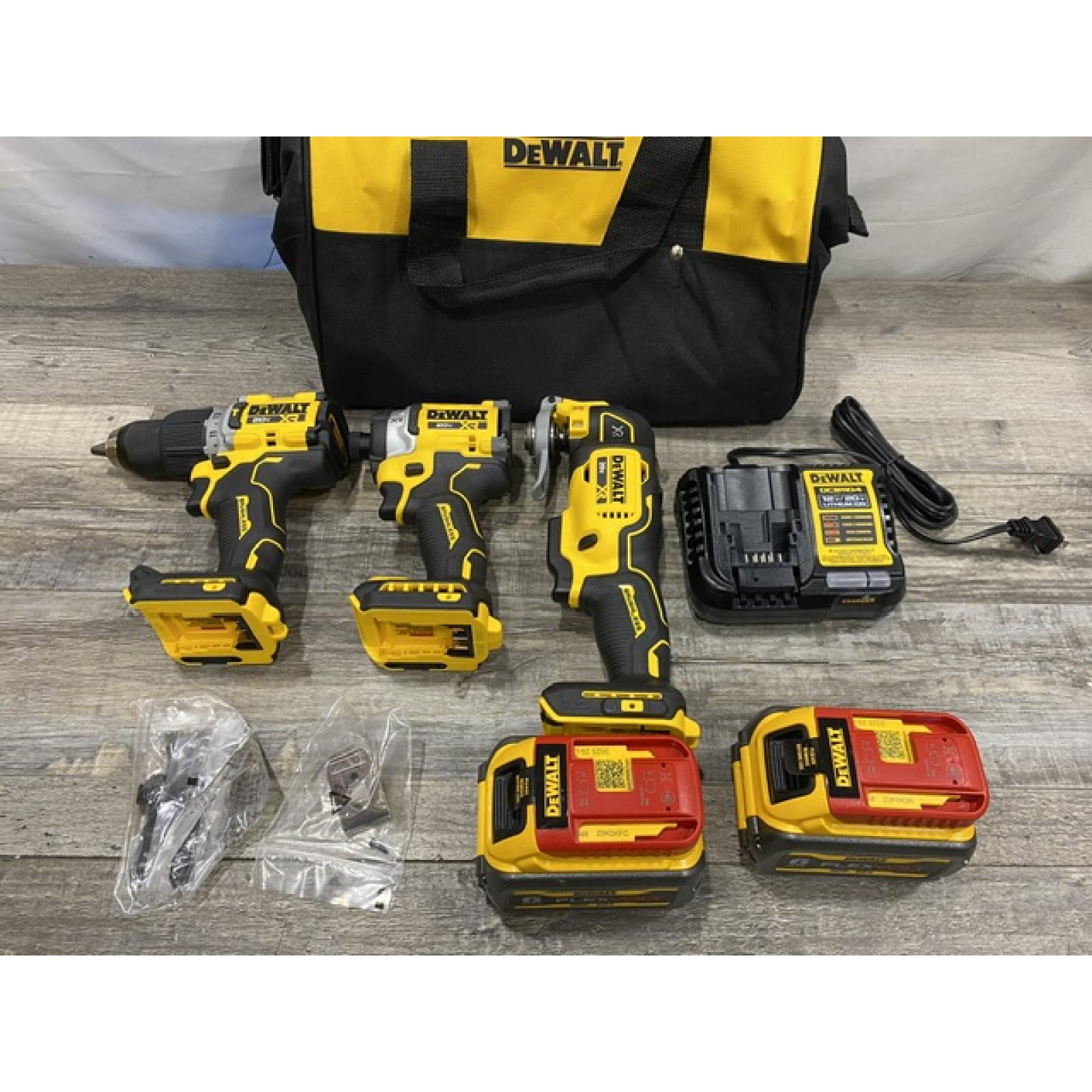 AS-IS DEWALT 20V MAX Lithium-Ion Cordless 3-Tool Combo Kit