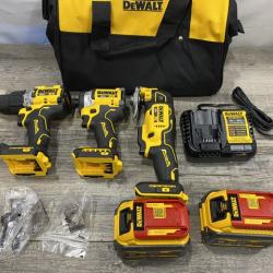 AS-IS DEWALT 20V MAX Lithium-Ion Cordless 3-Tool Combo Kit