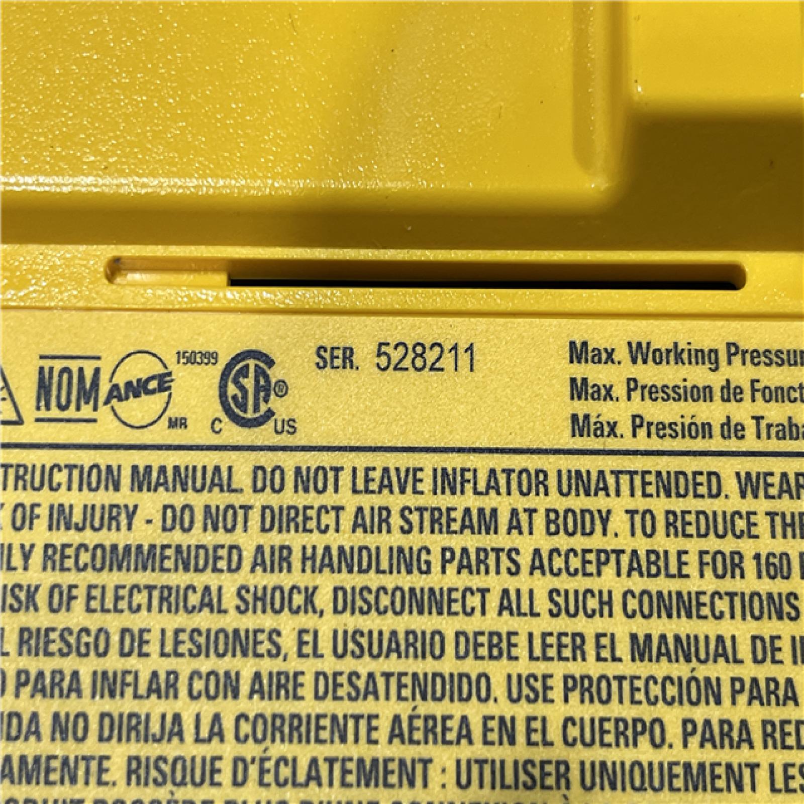 AS-IS DEWALT 20V MAX Cordless Electric Portable Inflator (Tool Only)