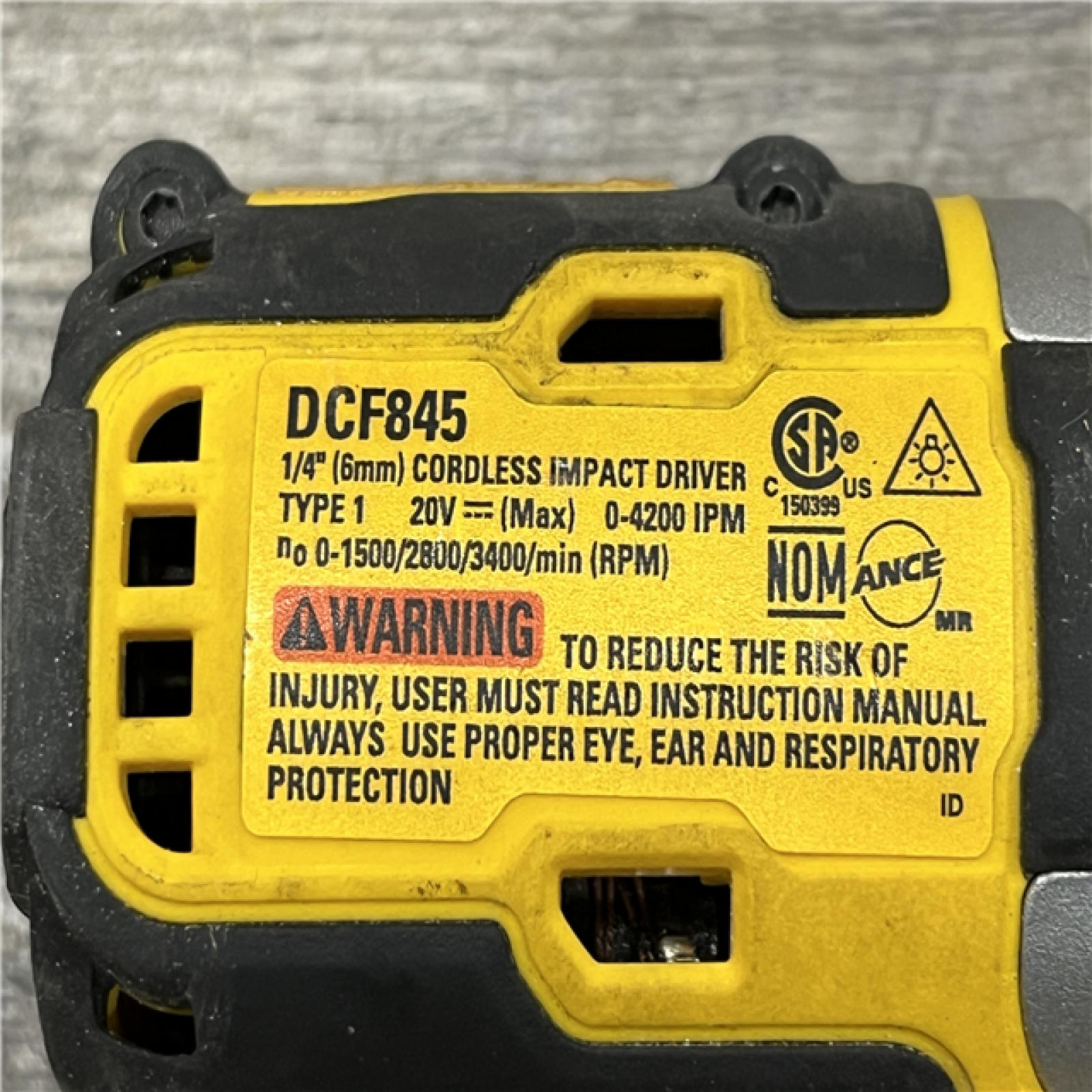 AS-IS DEWALT 20-Volt Maximum XR Lithium-Ion Cordless Brushless 1/4 in. 3-Speed Impact Driver Kit