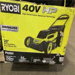 DALLAS LOCATION - RYOBI 40V HP Brushless 20 in. Cordless Battery Walk Behind Push Lawn Mower with 6.0 Ah Battery and Charger - 4 (UNITS)
