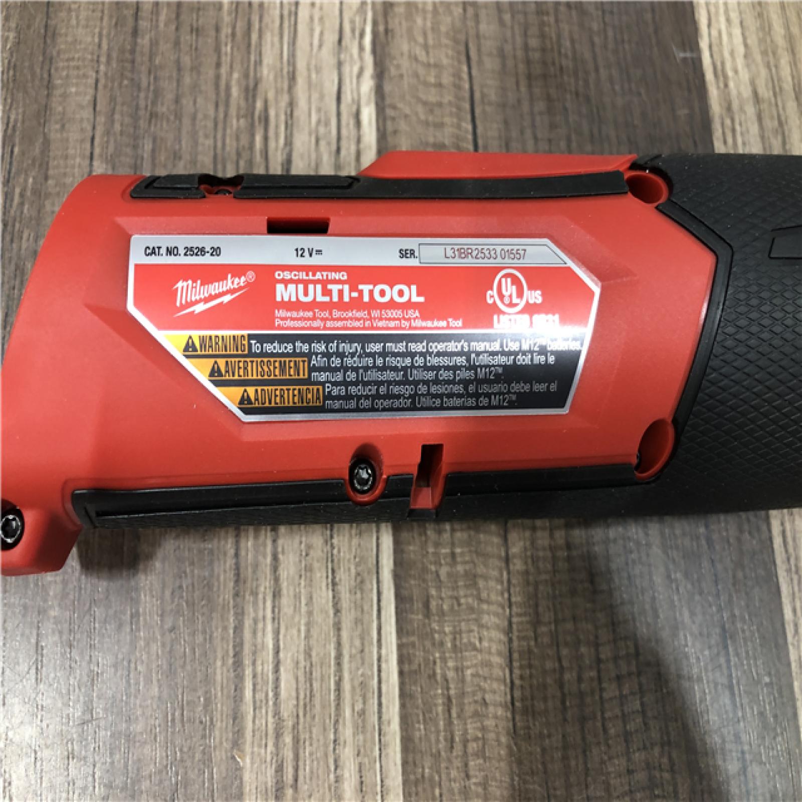 AS-IS Milwaukee FUEL 12V Lithium-Ion Cordless Oscillating Multi-Tool (Tool-Only)