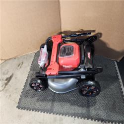 HOUSTON LOCATION - AS-IS Milwaukee M18 FUEL Brushless Cordless 21 in. Walk Behind Dual Battery Self-Propelled Mower Kit W/ CHARGER