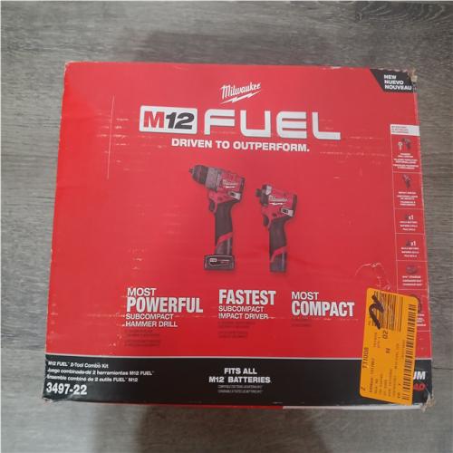 CALIFORNIA AS-IS TOOL MILWAUKEE M12 FUEL 2-TOOL COMBO KIT 3497-22