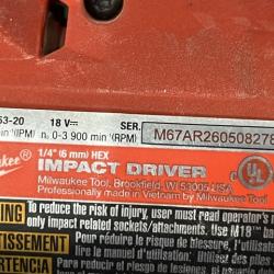 AS-IS Milwaukee FUEL 18V Lithium-Ion Brushless Cordless Hammer Drill and Impact Driver Combo Kit