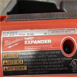 AS-IS Milwaukee FUEL ProPEX Expander Tool with 1/2 in. - 1 in. RAPID SEAL ProPEX Expander Heads