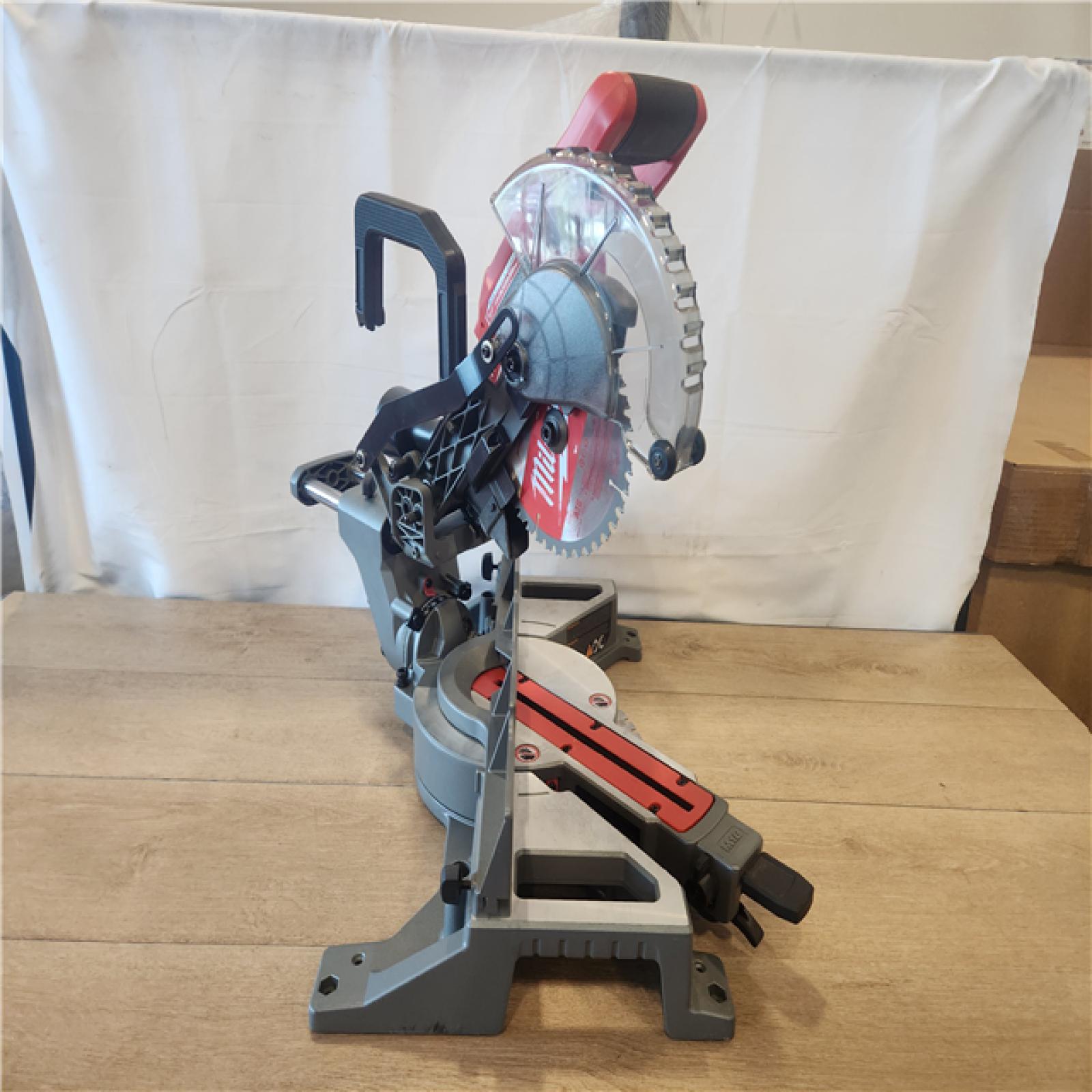 AS-IS- Milwaukee M18 Fuel 7-1/4 Dual Bevel Sliding Compound Miter Saw  Tool Only