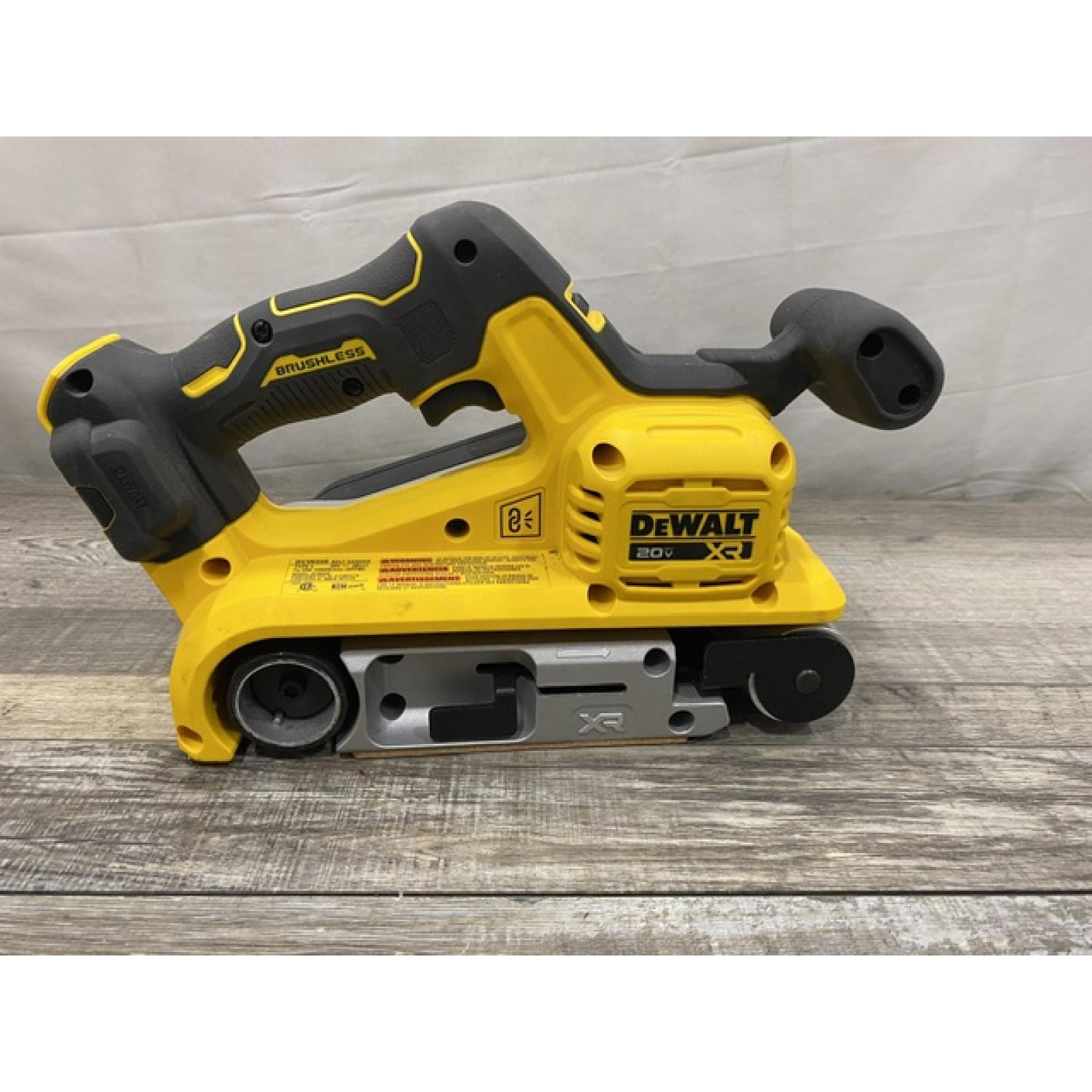 AS-IS DEWALT 20V MAX* XR Brushless Cordless Belt Sander (Tool-Only)