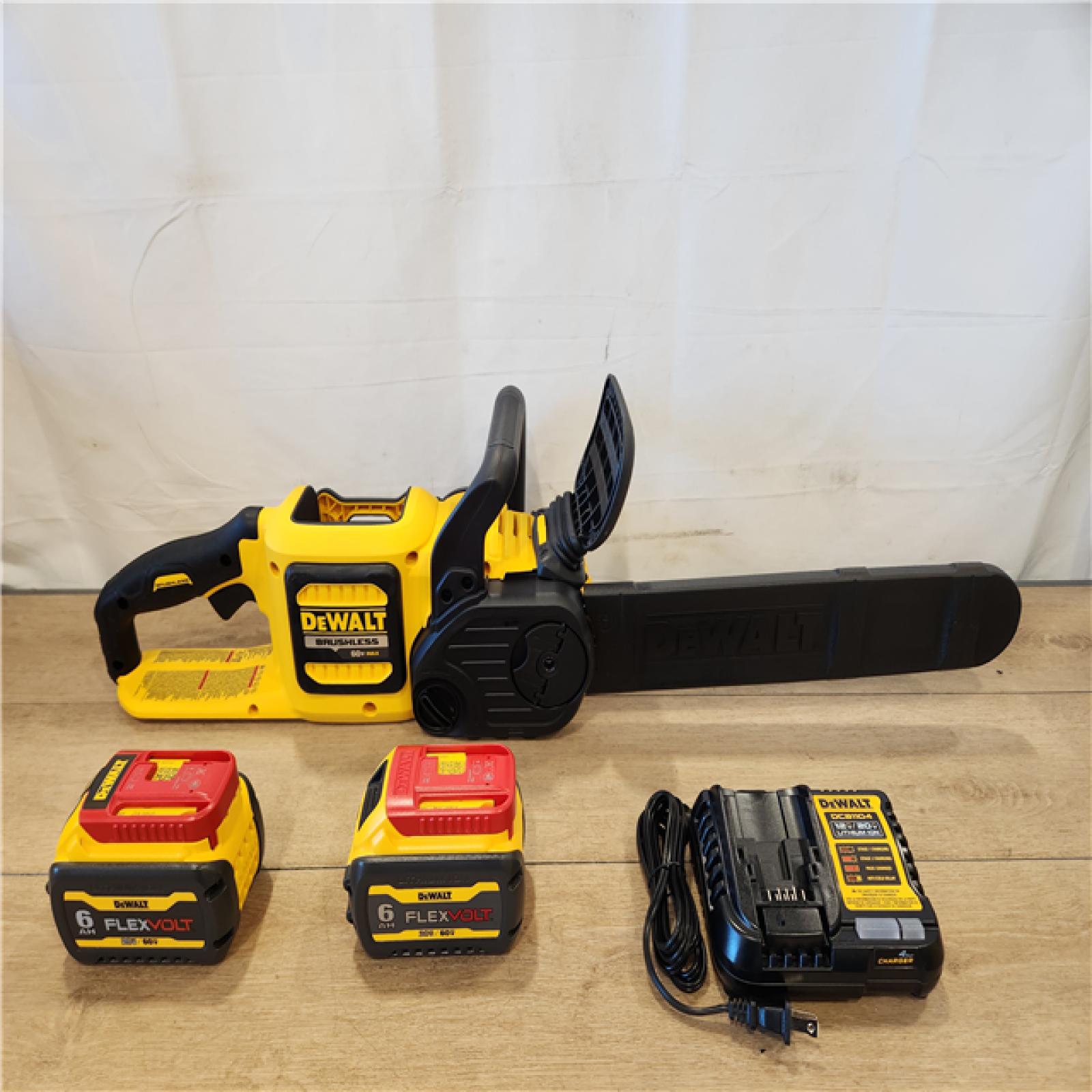 AS-IS- DEWALT FLEXVOLT 60V MAX 16in. Brushless Cordless Battery Powered Chainsaw Kit