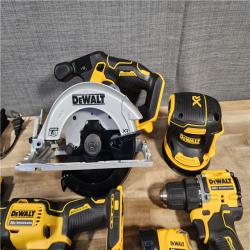 HOUSTON LOCATION - AS-IS DEWALT 20-Volt MAX Lithium-Ion Cordless 6-Tool Combo Kit with 2.0 Ah Battery, 5.0 Ah Battery and Charger
